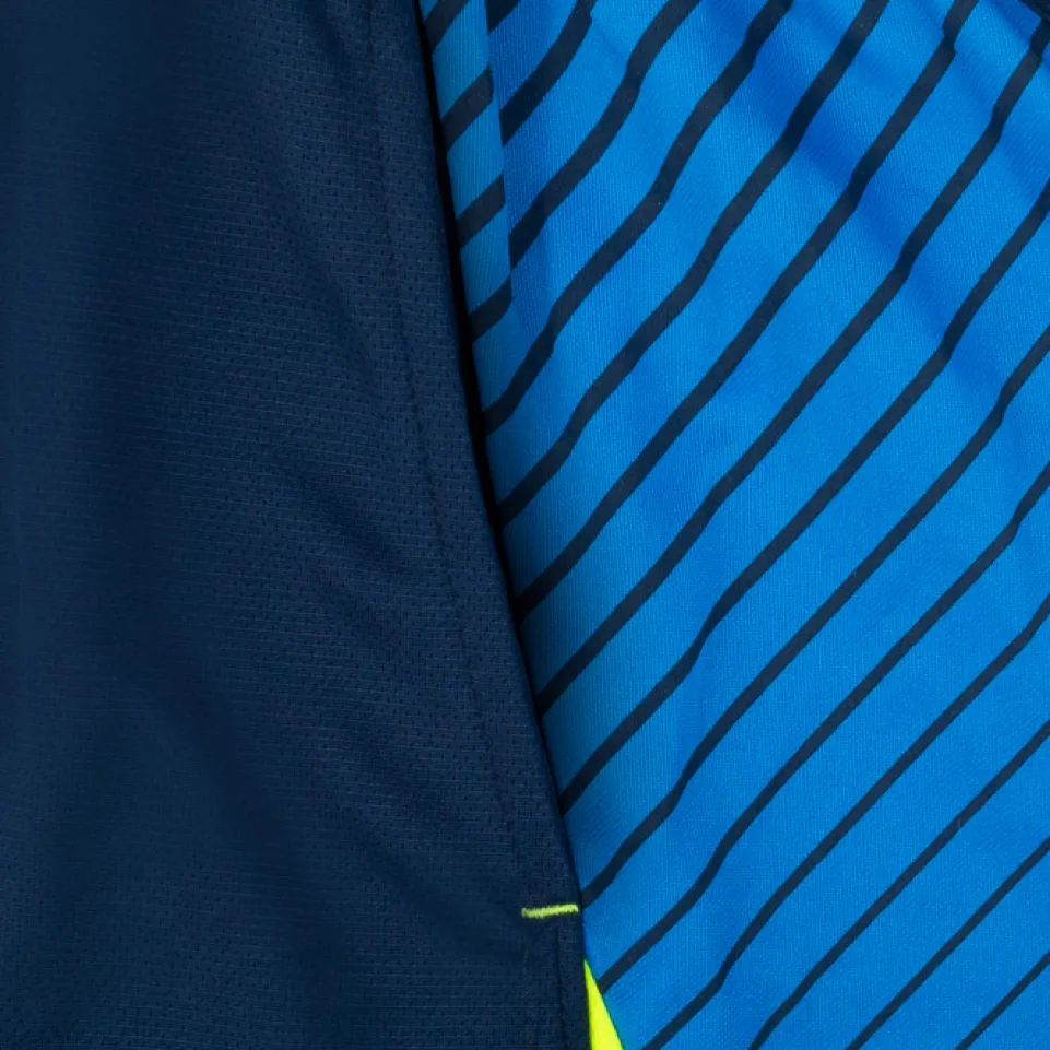 Zeus Kit Alex Herren Trikot-Set mit Shorts royal neongelb