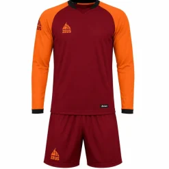 Zeus Kit Athos Herren Trikot-Set 2-tlg. granata/arancio