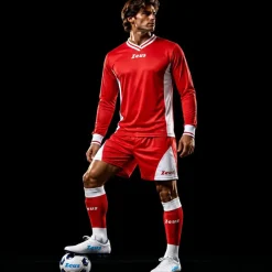 Zeus Kit Dedalo Trikot-Set 2-teilig rosso/bianco