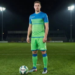 Zeus Kit Elios Trikot-Set + Shorts 2-teilig light royal/verde fluo