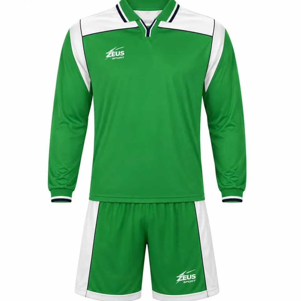 Zeus Kit Hermes Trikot-Set 2-teilig verde/bianco/blu