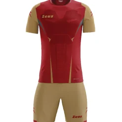 Zeus Kit Hero Trikot-Set mit Shorts rot gold