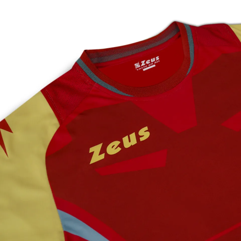 Zeus Kit Hero Trikot-Set mit Shorts rot gold