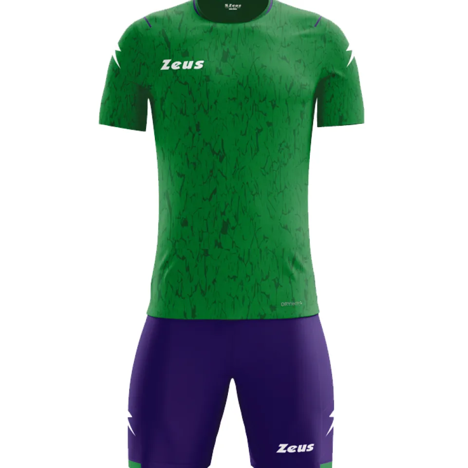 Zeus Kit Hero Trikot-Set mit Shorts grün violett