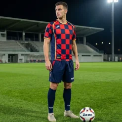 Zeus Kit Kroazia OLD Herren Trikot-Set 2-teilig blu/rosso