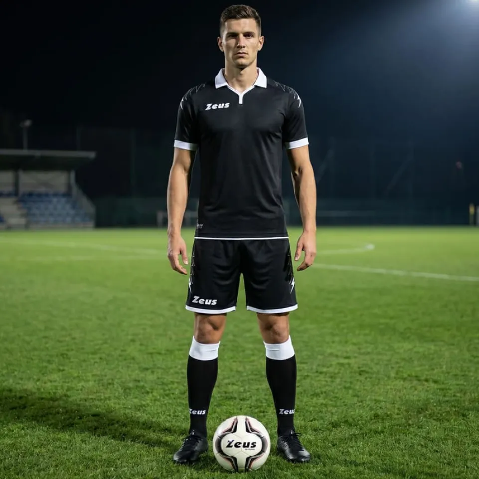 Zeus Kit Scorpion Trikot + Shorts Set nero/bianco