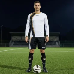 Zeus Kit Spagna Trikot-Set + Shorts 2-tlg. Ml bianco/nero