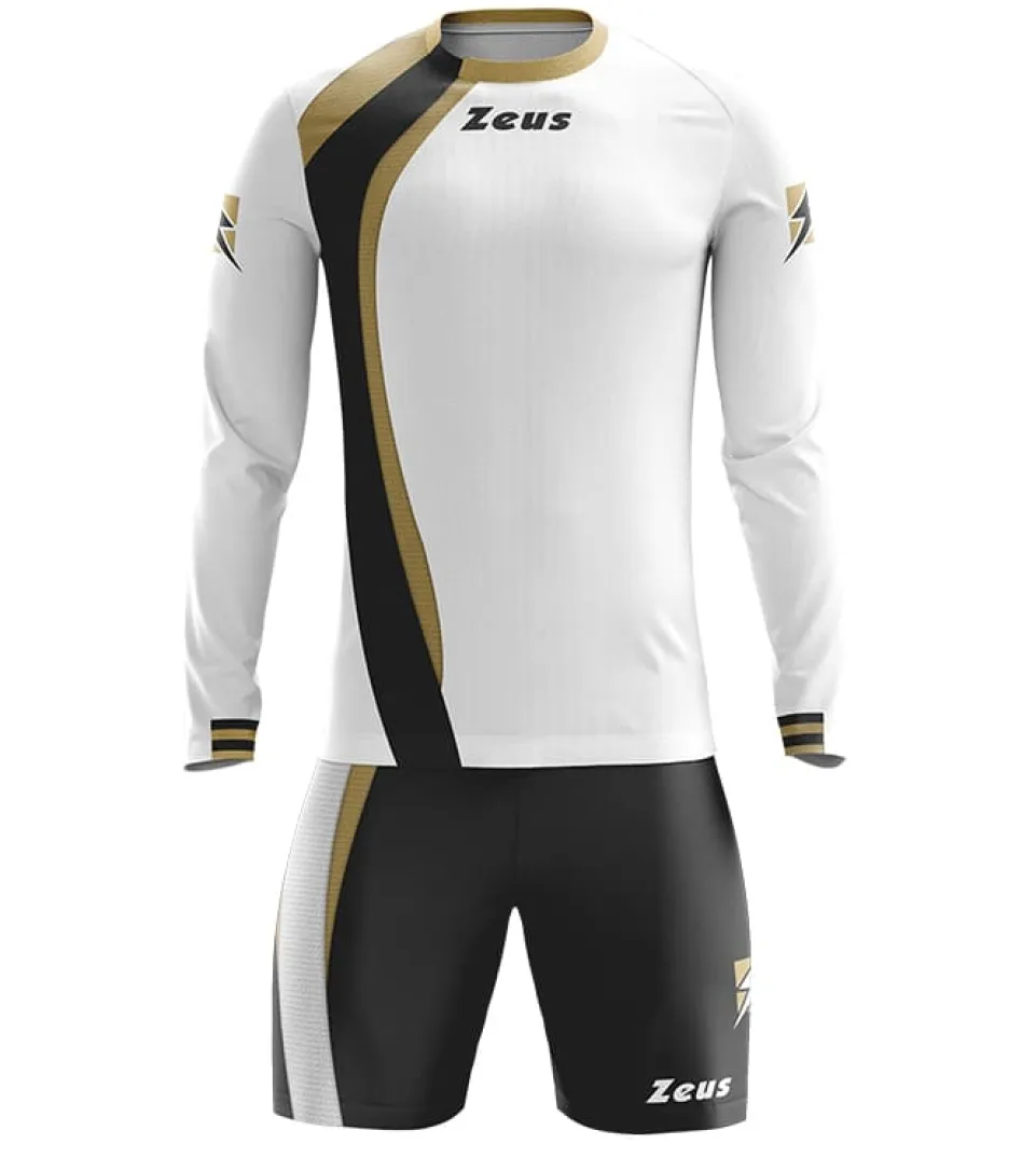 Zeus Kit Spagna Trikot-Set + Shorts 2-tlg. Ml bianco/nero