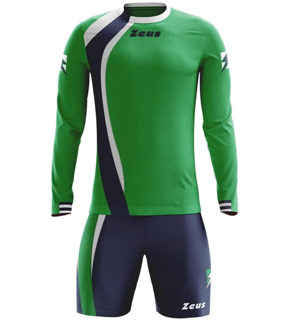 Zeus Kit Spagna Trikot-Set + Shorts 2-tlg. Ml verde/blu