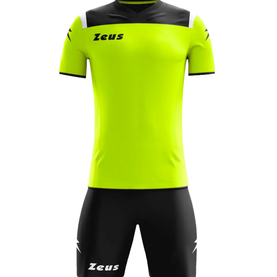 Zeus Kit Vesuvio Trikot-Set 2-teilig Schwarz Neon Gelb