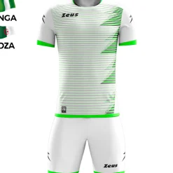 Zeus Mundial Teamwear Set Trikot mit Shorts weiß grün
