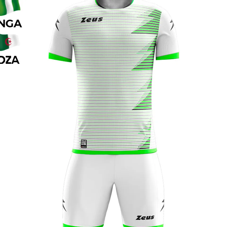 Zeus Mundial Teamwear Set Trikot mit Shorts weiß grün