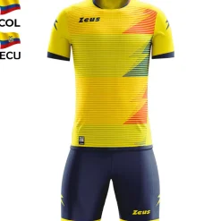 Zeus Mundial Teamwear Set Trikot mit Shorts gelb royal rot