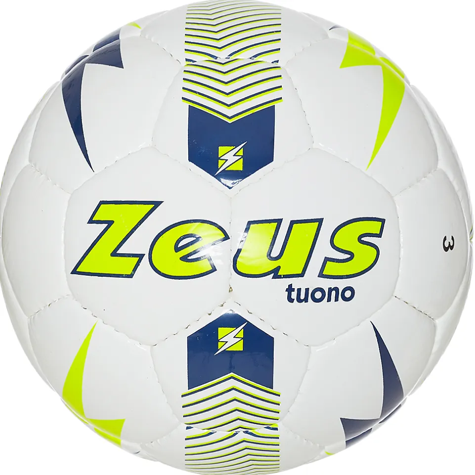 Zeus Pallone Tuono Fußball weiß gelb