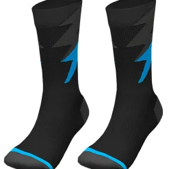 Zeus Thunder lange Spezial Trainingssocken schwarz royal