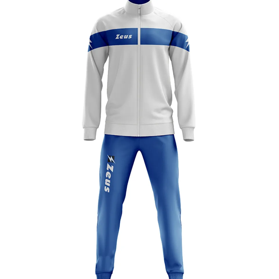 Zeus Tuta Apollo Herren Trainingsanzug Weiß Blau