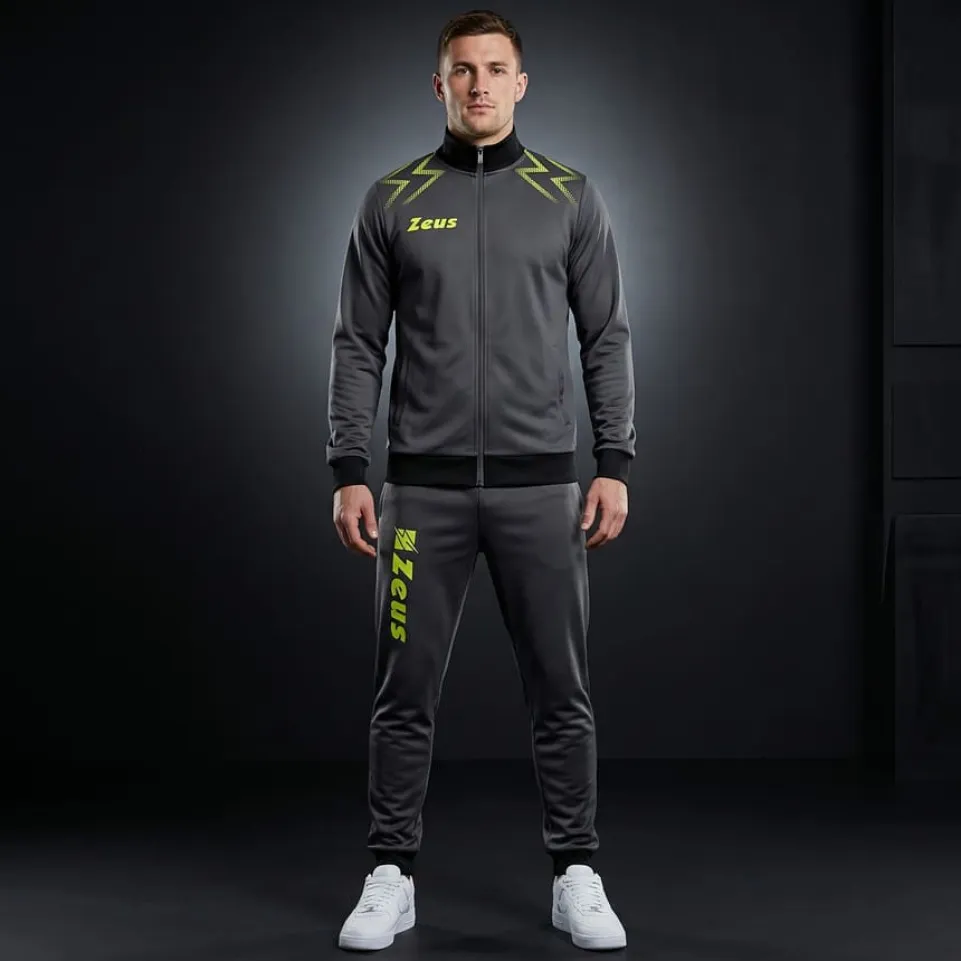 Zeus Tuta Easy Trainingsanzug Schwarz Grau