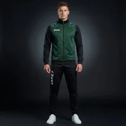 Zeus Tuta Easy Trainingsanzug Schwarz Militärgrün