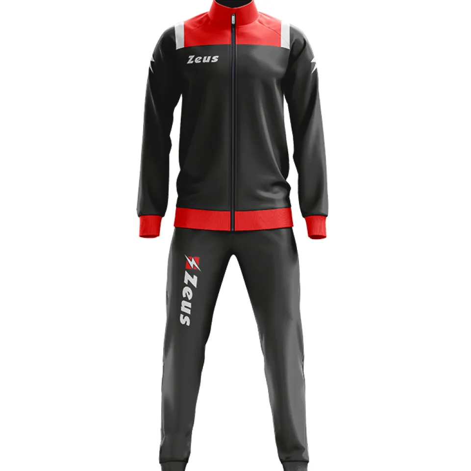 Zeus Tuta Relax Vesuvio Herren Trainingsanzug Rot Grau