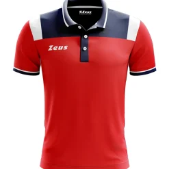 Zeus Vesuvio Herren Polo-Shirt navy rot